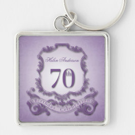 Llavero 70.ª cadena de claves personalizada con marco vint
