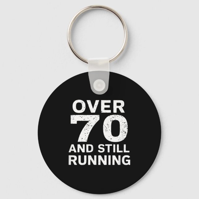 Llavero 70th Birthday Older Runners Over The Hill 70 Runni (Anverso)
