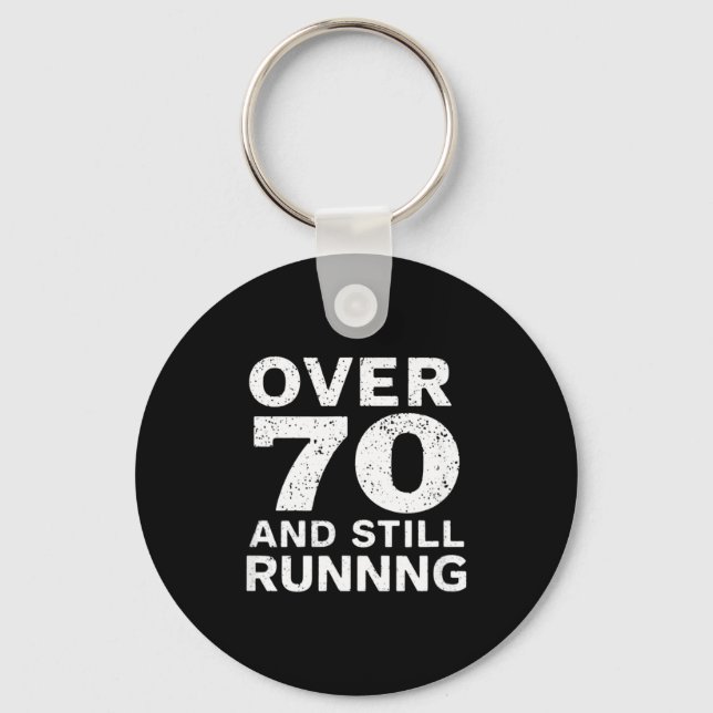 Llavero 70th Birthday Older Runners Over The Hill 70 Runni (Anverso)