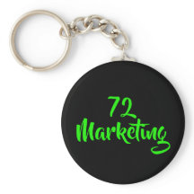 72cadena de claves redonda de marketing