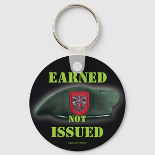 Llavero 7.ª fuerza especial boinas verdes chaleco Keychain