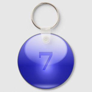 Llavero 7 afortunados azules