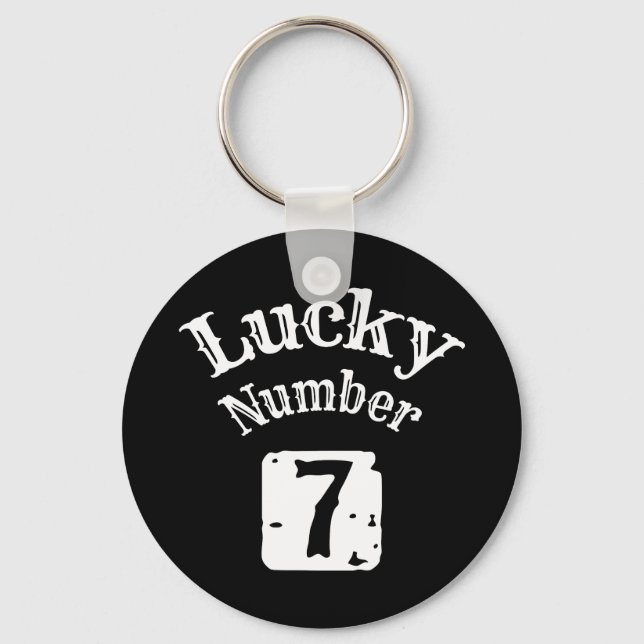 Llavero 7 - Lucky Número 7 Luck (Anverso)