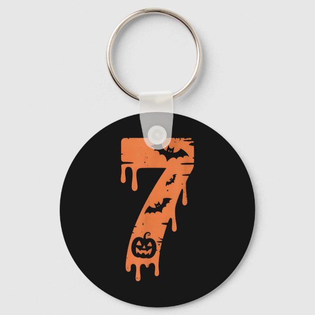 Llavero 7 Number Meme 67 Six Seven Halloween  (Anverso)