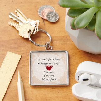 Llavero 7 Palabras Para Un Matrimonio Largo Y Feliz Matrim