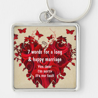 Llavero 7 Palabras Para Un Matrimonio Largo Y Feliz Matrim