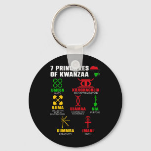 Llavero 7 Principios De Kwanzaa Celebración Pan Africano