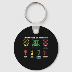 Llavero 7 Principios De Kwanzaa Feliz Kwanzaa Amer African