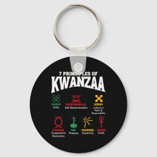 Llavero 7 Principios de Kwanzaa Orgullo Africano