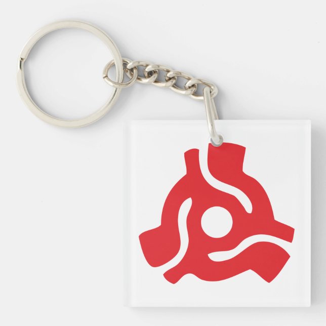 Llavero 7 pulgadas adaptador de vinilo de 45 rpm inserte l (Frente)