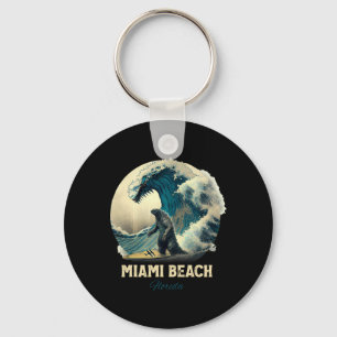 Llavero 7Miami Beach Florida Surfing Tabla de surf 