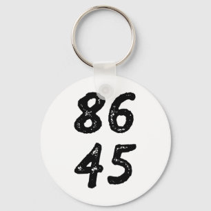 Llavero 86 45 Anti Trump Retro Estilo Vintage Deteriorado