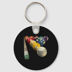Llavero 8 Baloncesto Pool Team Bar League Billiards Hombre
