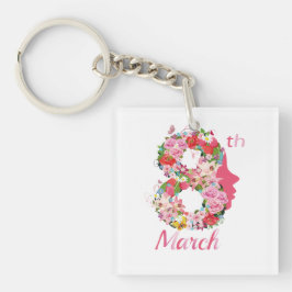 Llavero 8 de marzo Día Internacional de la Mujer