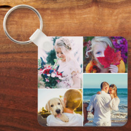 Llavero 8 Keychain de doble cara Metalizado redondeada