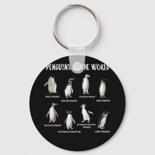 Llavero 8 Pingüinos más raros de los animales graciosos de