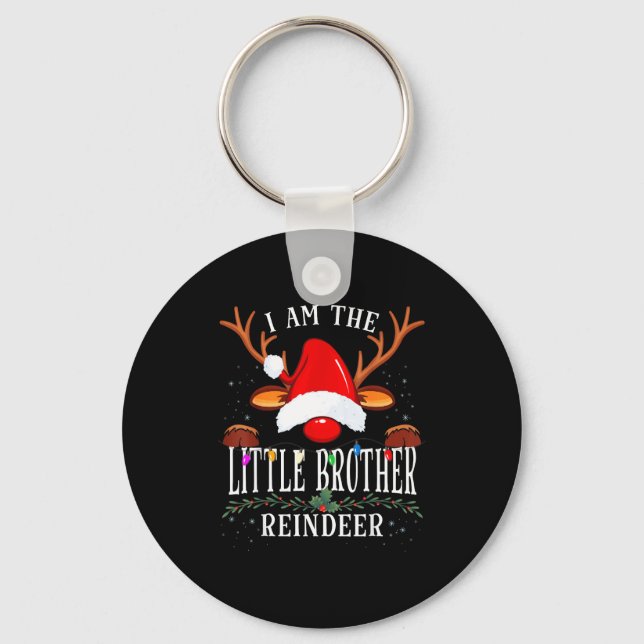 Llavero 99 I Am The Little Brother Reindeer Christmas Fami (Anverso)