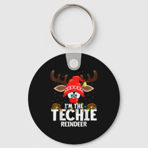 Llavero 99 Reno de Navidad Coincidentes - Soy El Técnico -