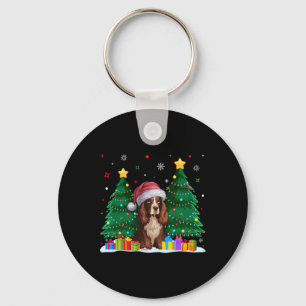Llavero A Boykin Spaniel Dog le encantan los Navidades feo