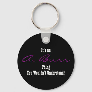 Llavero A. Burr Keychain