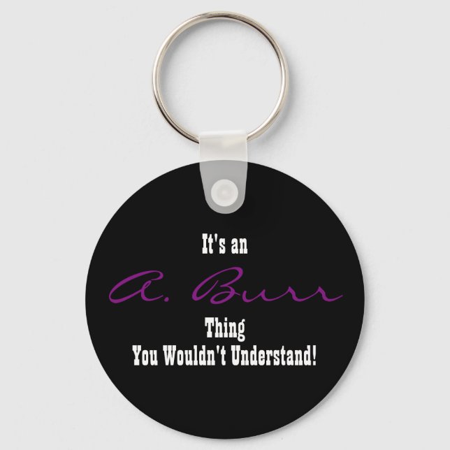 Llavero A. Burr Keychain (Anverso)