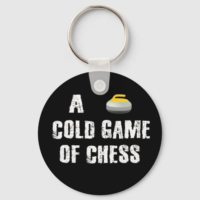 Llavero A Cold Game of Chess Curling Keychain (Anverso)