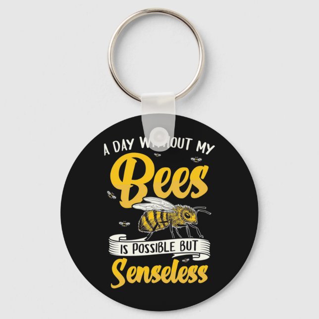 Llavero A Day Without My Bees (Anverso)