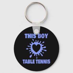 Llavero A Este Niño Le Encanta El Tenis De Mesa Divertido 
