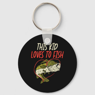 Llavero A Este Niño Le Encanta Pescar Por La Familia Pesqu