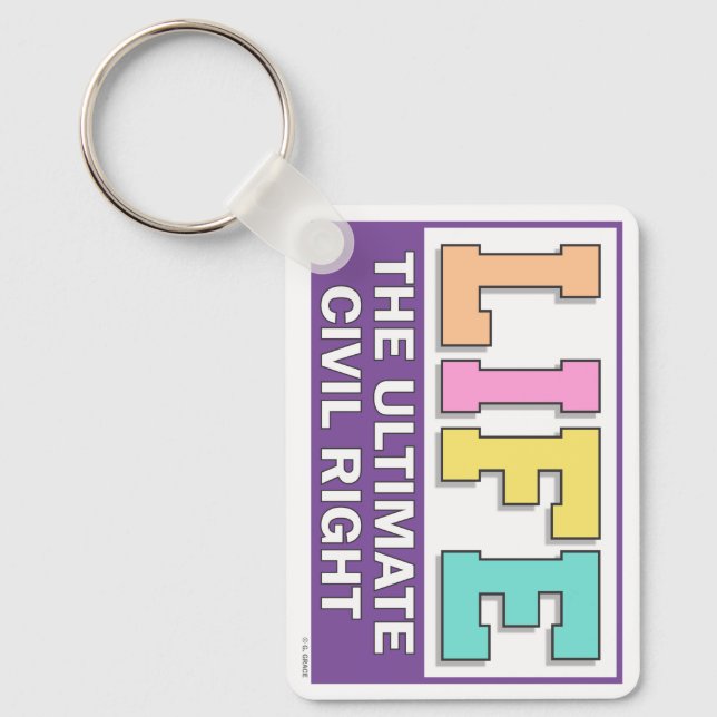Llavero A keychain to promote your pro-life beliefs. (Anverso)