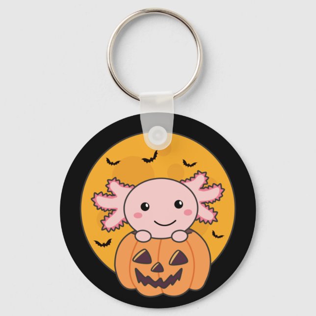 Llavero A La Calabaza Axolotl Le Encantan Los Animales Dul (Anverso)