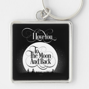 Llavero A La Luna Y La Cadena De Claves Atrás