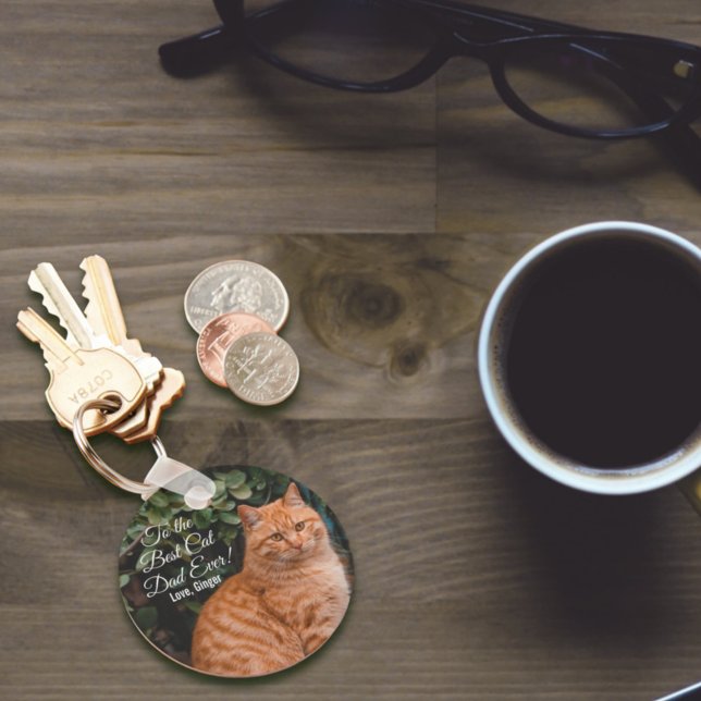 Llavero A la mejor foto del Personalizado de papá gato de  (Subido por el creador)