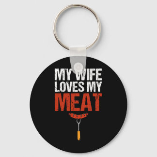 Llavero A Mi Esposa Le Encanta Mi Carne Graciosa Grilling