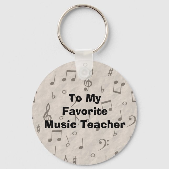 Llavero A mi profesor favorito de música (Anverso)