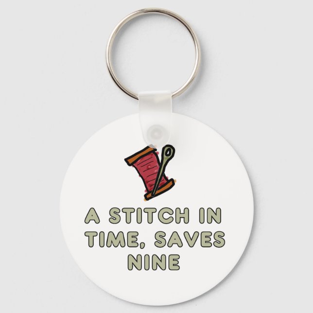 Llavero A Stitch In Time (Anverso)