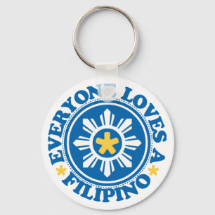 Llavero A todos les encanta un filipino - azul