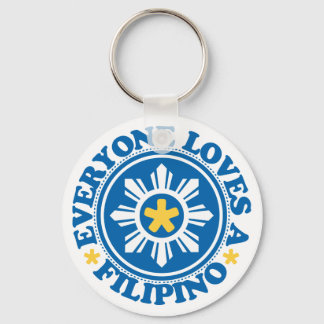 Llavero A todos les encanta un filipino - azul