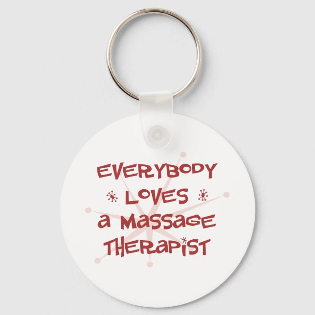 Llavero A Todos Les Encanta Un Terapista De Masaje (Anverso)