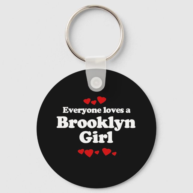 Llavero A todos les encanta una camiseta Chica de Brooklyn (Anverso)