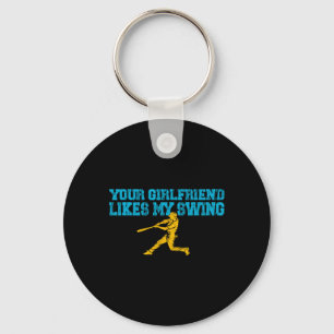 Llavero A tu novia le gusta mi swing vintage divertido Bys