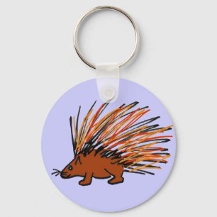 Llavero AA- Funky Porcupine Keychain