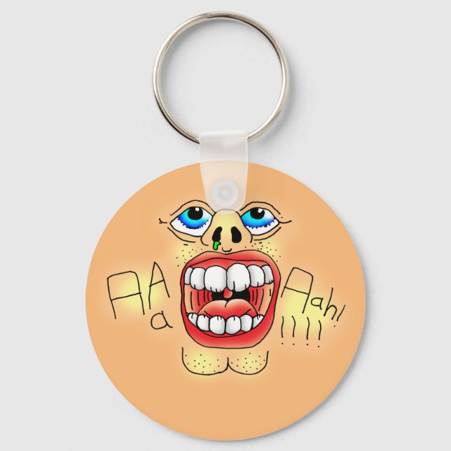 Llavero ¡AAAAAAAAAAHH! Cara gritando (Anverso)