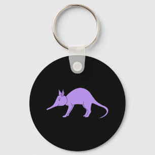 Llavero Aardvark púrpura