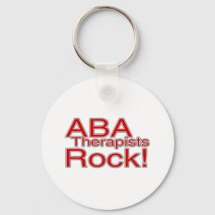 Llavero ABA Therapists Rock (Red)