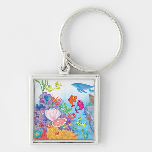 Llavero Abajo En El Océano (Frente)