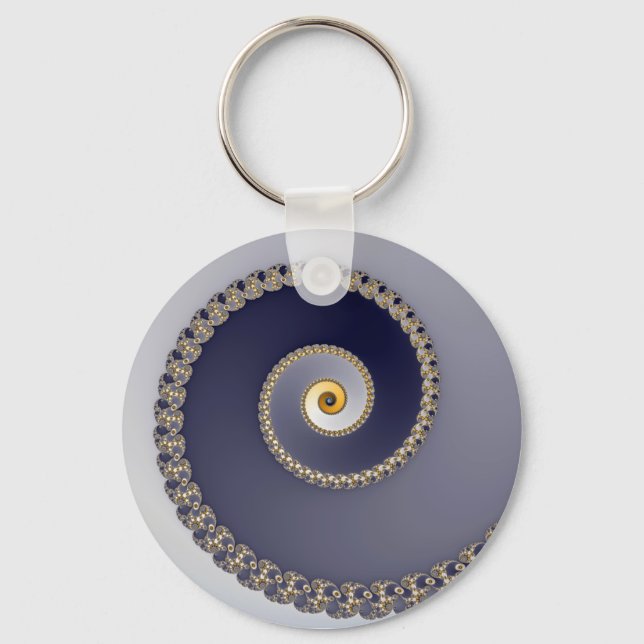Llavero Abajo - Fractal Keychain (Anverso)