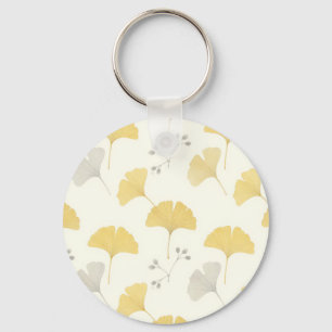 Llavero Abanico Amarillo de Hojas de Ginkgo Repetición