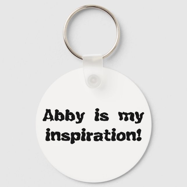Llavero Abby es mi inspiración (Anverso)