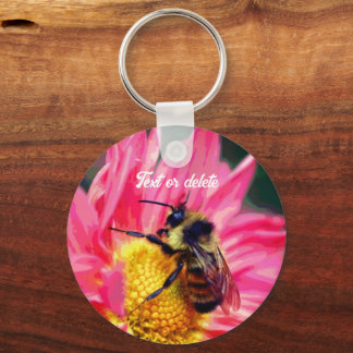 Llavero Abee On Flower Abstract Art Personalizado